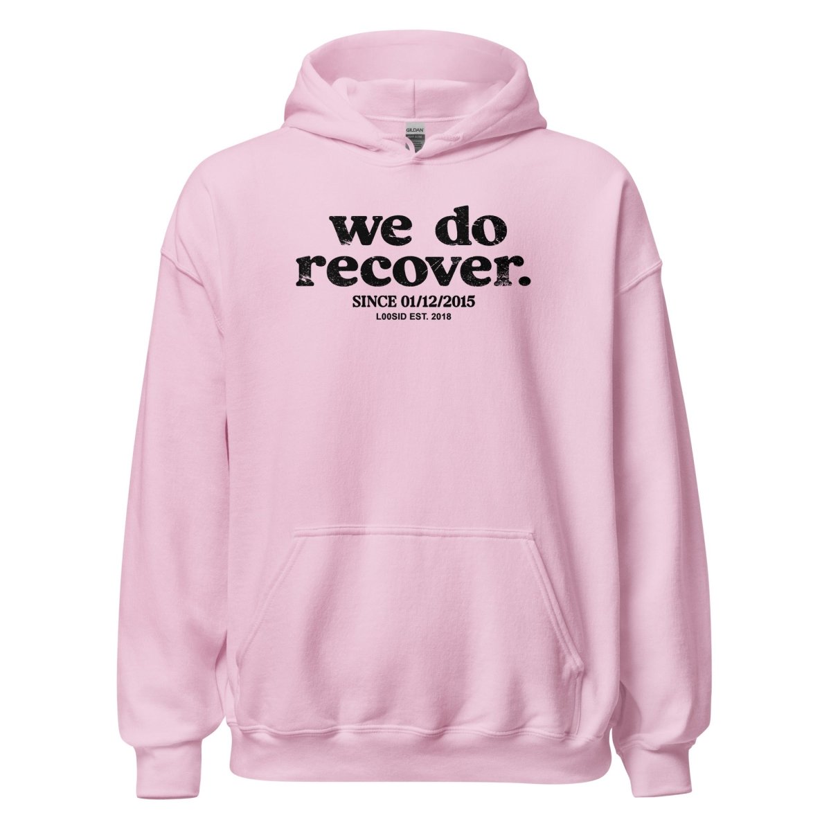We Do Recover Women's Sober Recovery Hoodie back view (view 17)