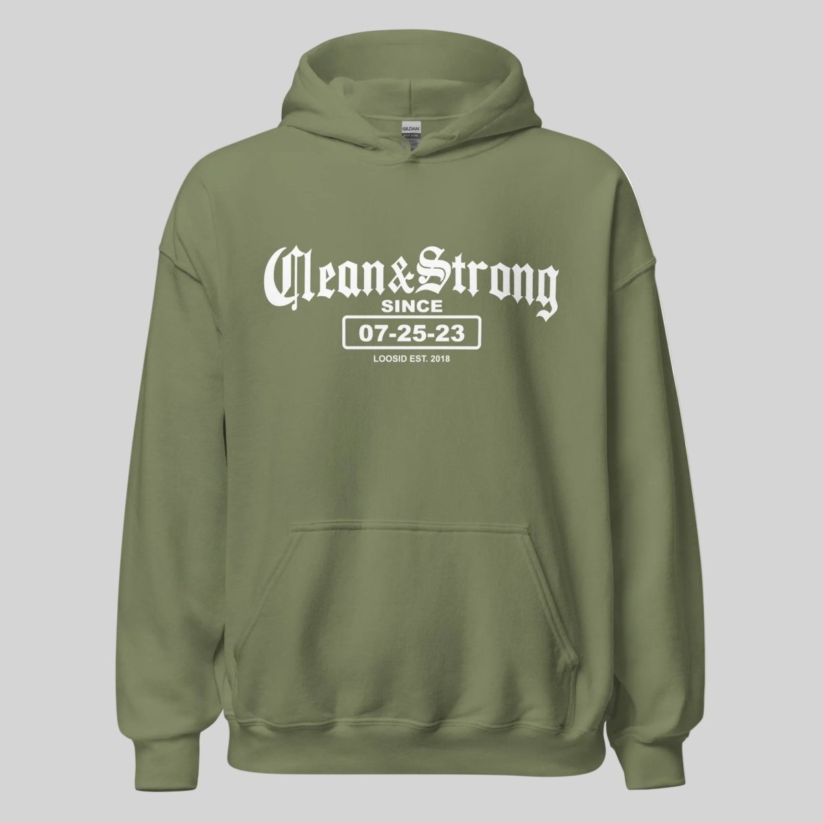 Clean & Strong Old School Recovery Hoodie graphic detail (view 14)
