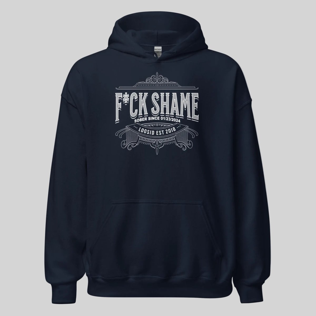 F*ck Shame Recovery Hoodie side view (view 6)