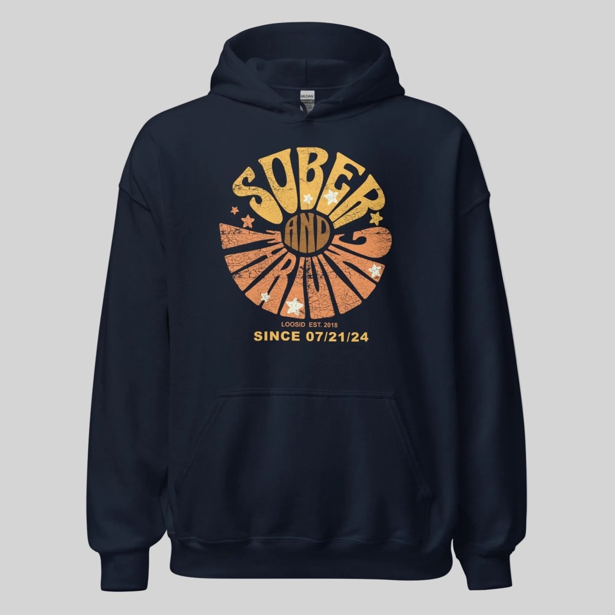 Sober & Thriving Recovery Hoodie product photo (view 10)