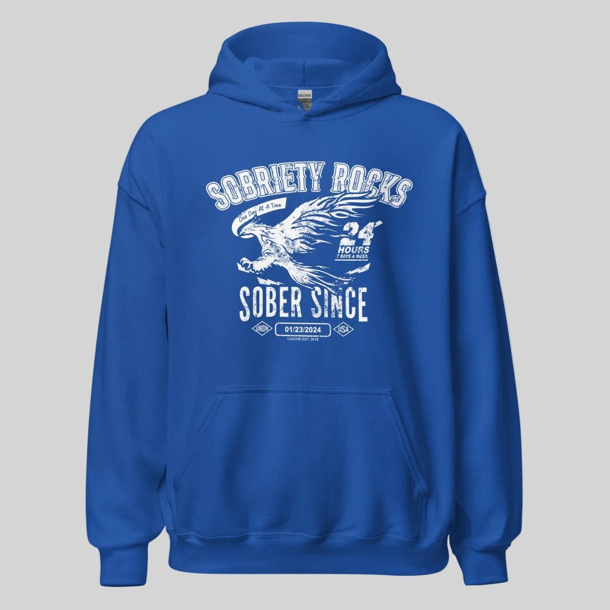 Sober Since Recovery Hoodie product photo (view 20)