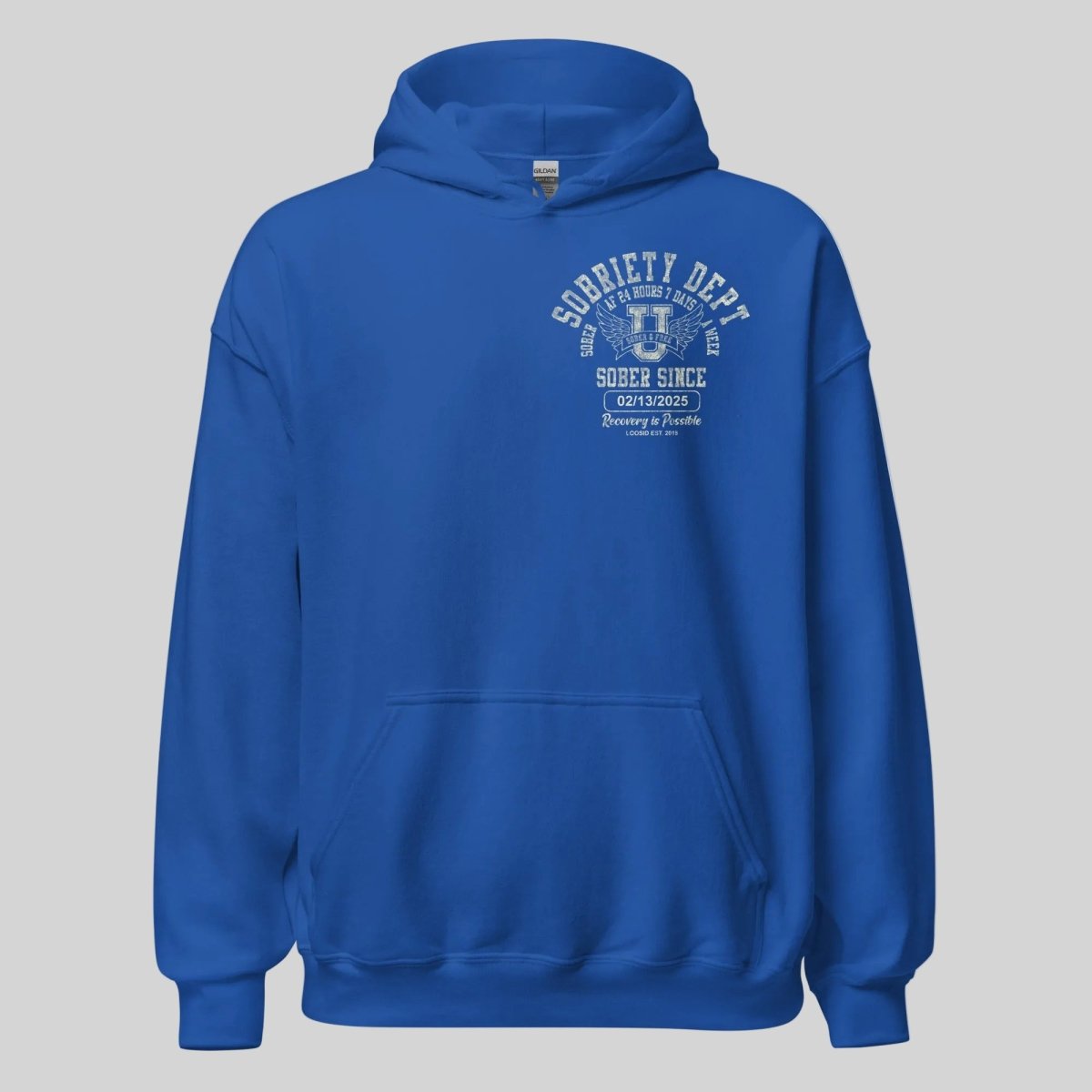 Sobriety Dept Recovery Hoodie product photo (view 10)