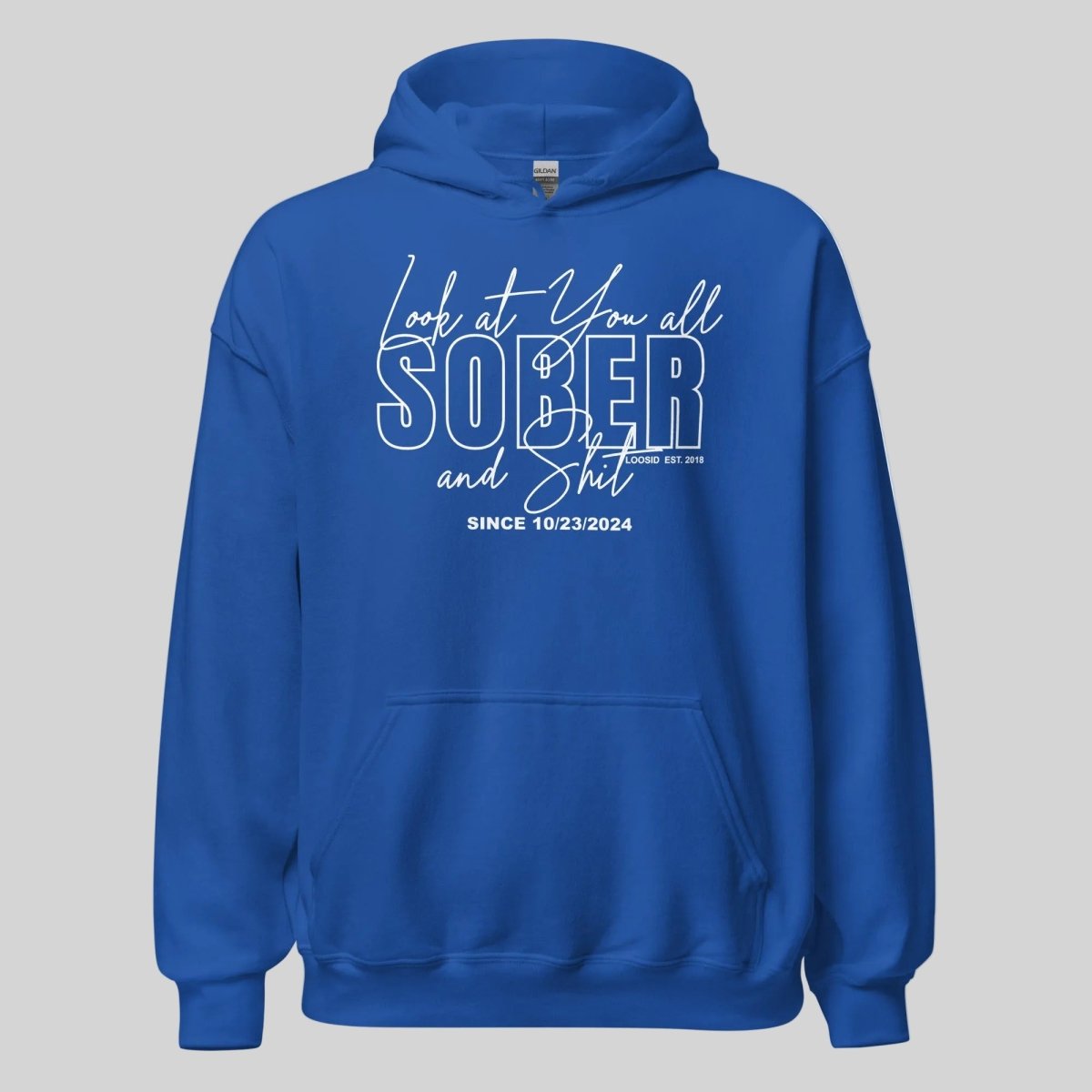 Look at You Sober and Sh*t Recovery Hoodie graphic detail (view 34)
