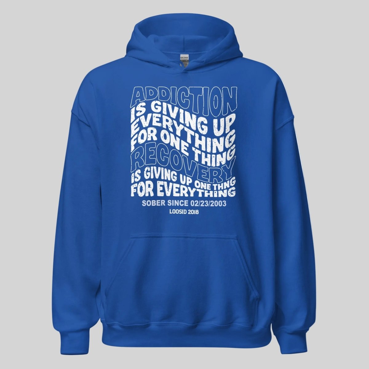 Addiction is Giving up Recovery Hoodie product photo (view 30)