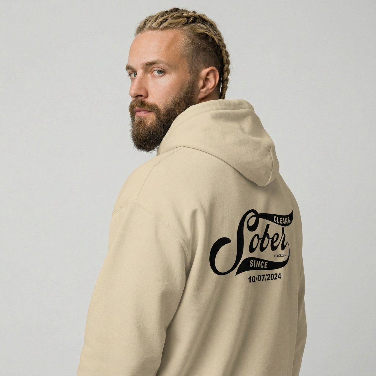 Sober Since Recovery Hoodie graphic detail (view 44)
