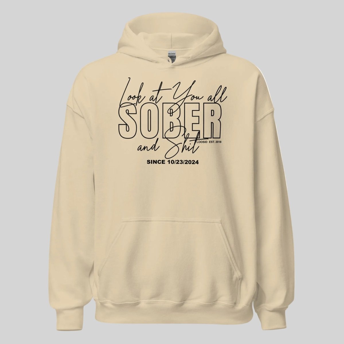 Look at You Sober and Sh*t Recovery Hoodie product photo (view 30)