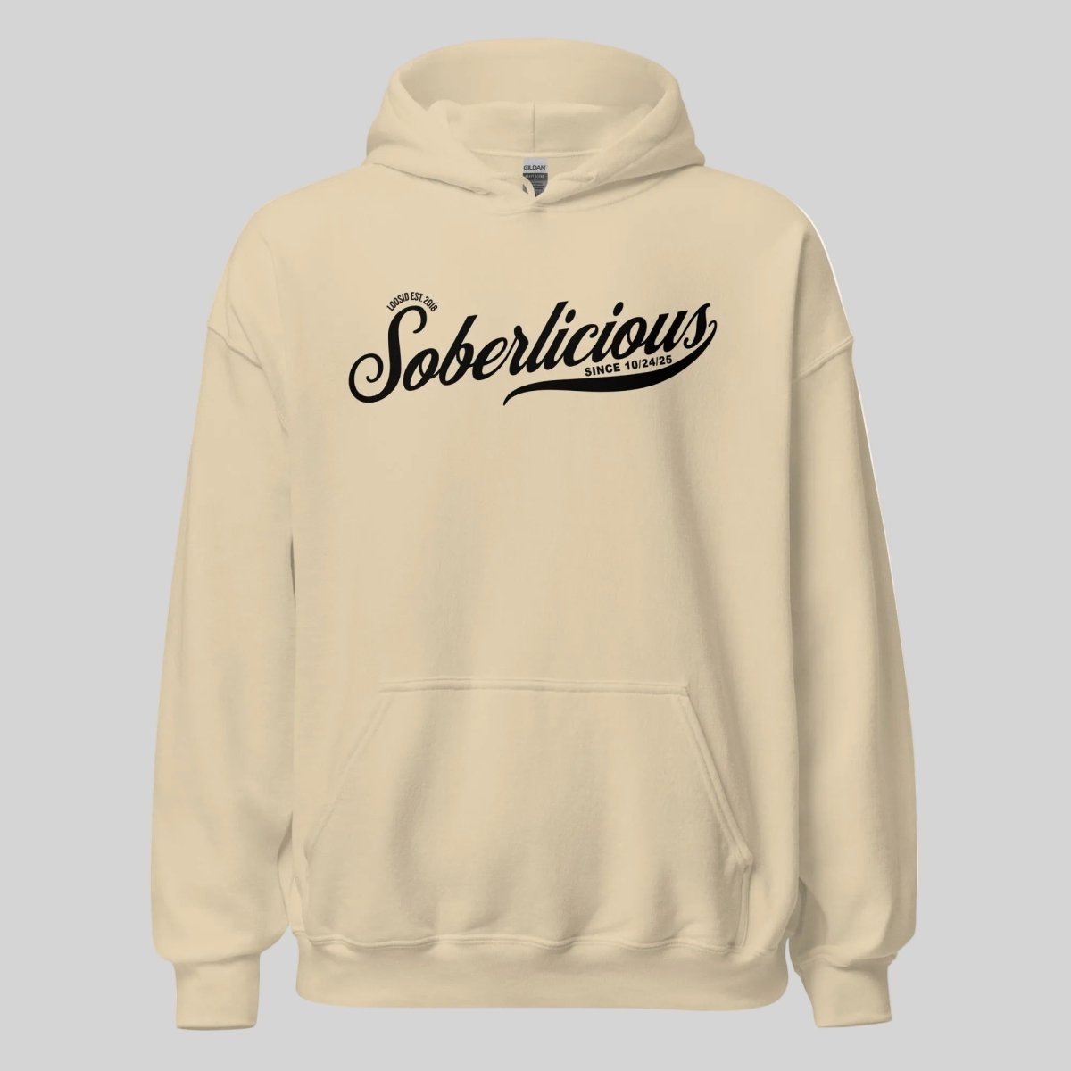 Soberlicious Recovery Hoodie packaging detail (view 38)
