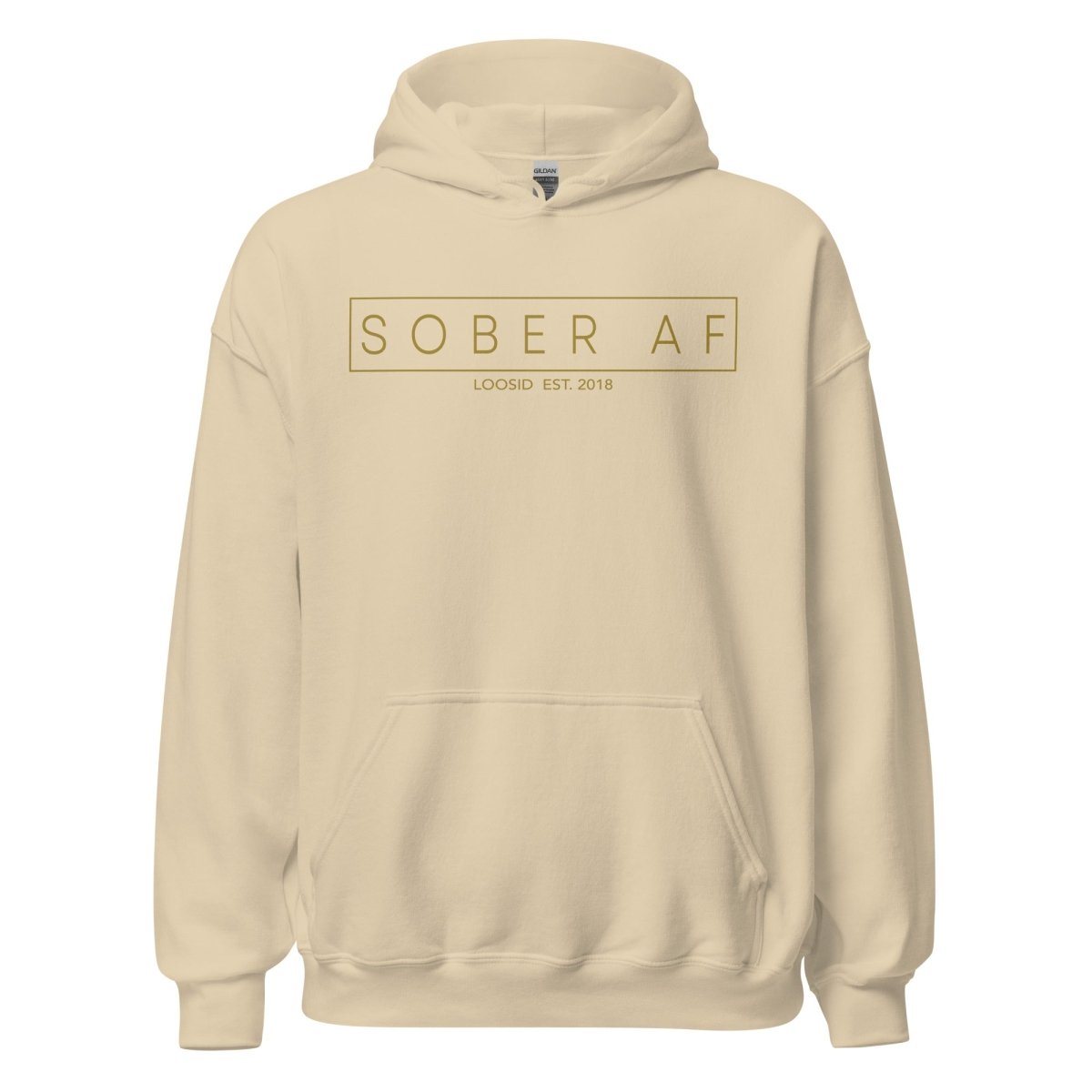 Sober AF Recovery Hoodie lifestyle view (view 15)