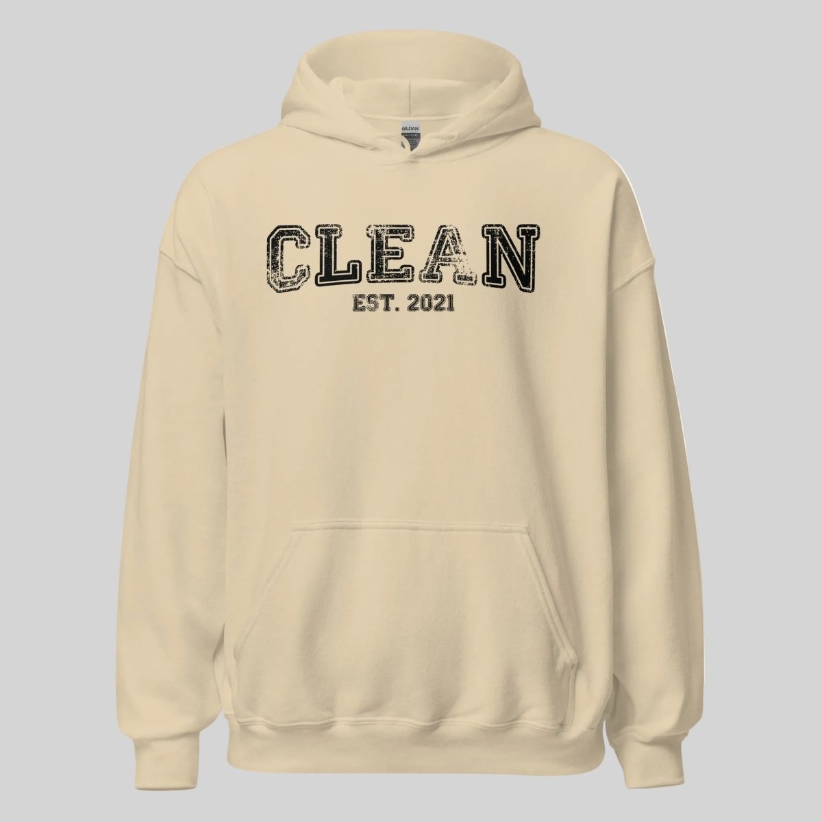 Clean Est. Hoodie w Personalized Recovery Year Recovery Hoodie side view (view 26)