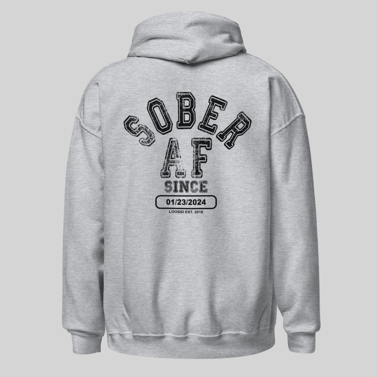 Sober AF Recovery Hoodie lifestyle view (view 25)