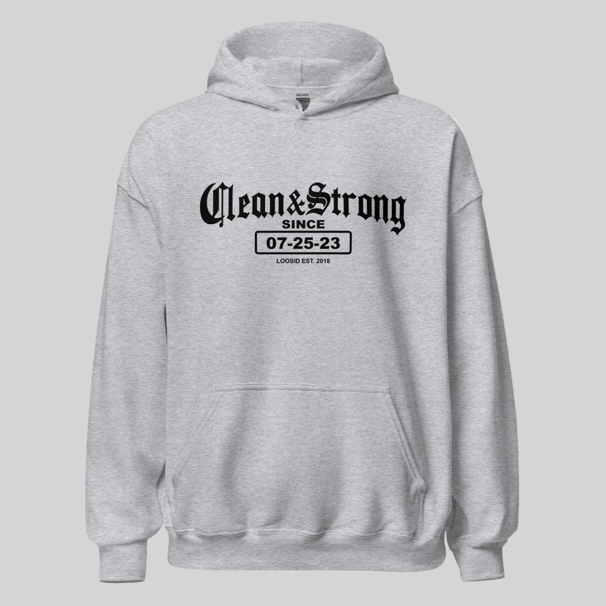 Old School Clean & Strong Recovery Hoodie product photo (view 20)