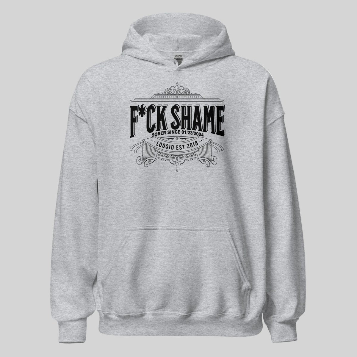 F*ck Shame Recovery Hoodie close-up view (view 22)