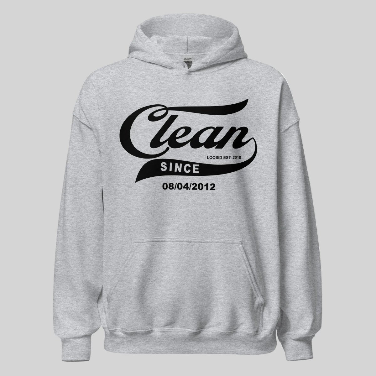 Clean Since Recovery Hoodie close-up view (view 22)