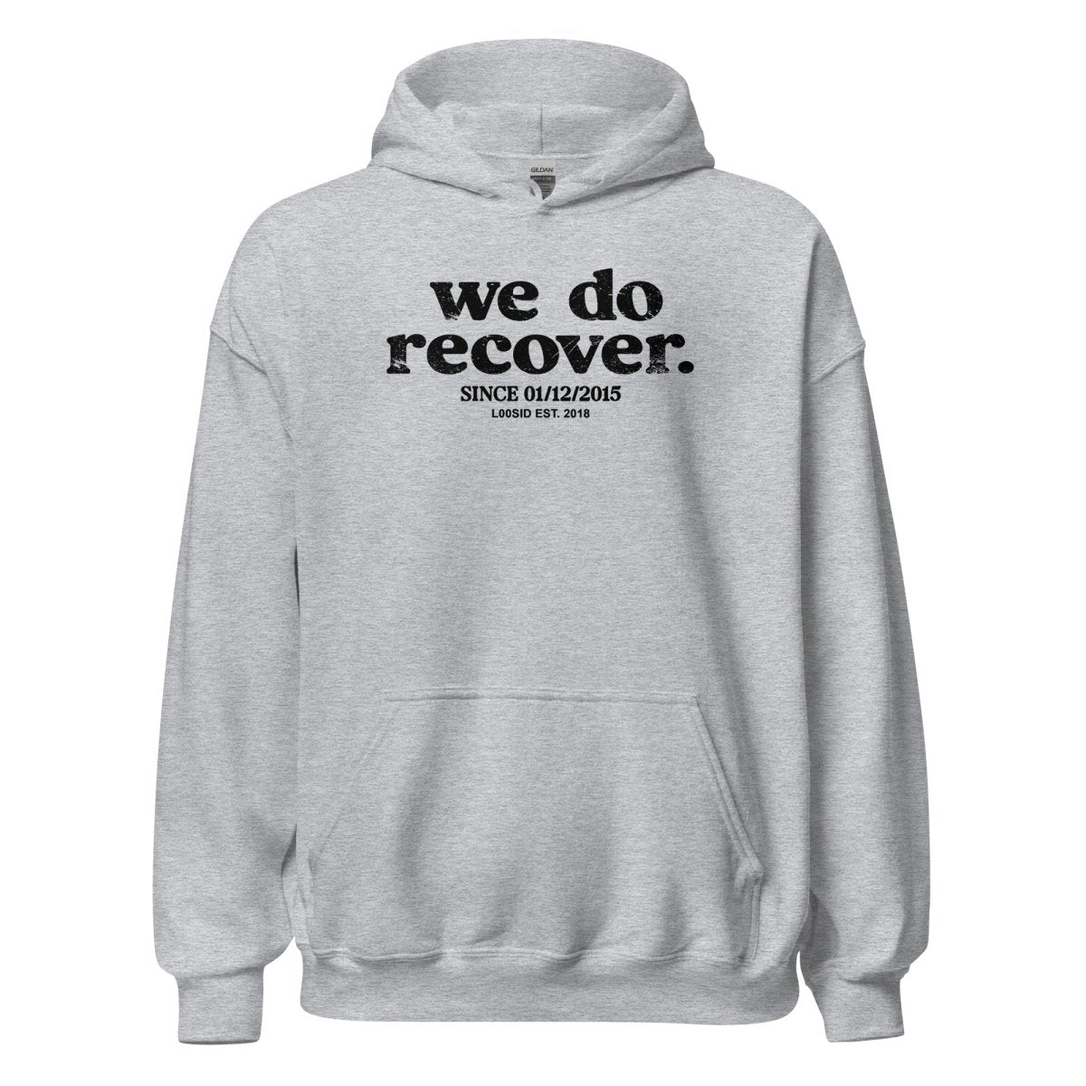 We Do Recover Men's Sober Recovery Hoodie lifestyle view (view 5)