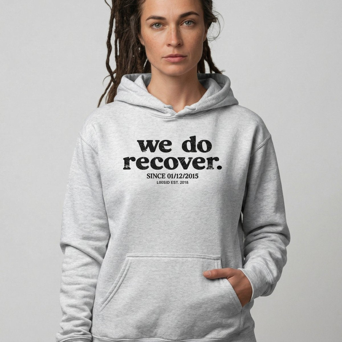 We Do Recover Women's Sober Recovery Hoodie product photo (view 10)