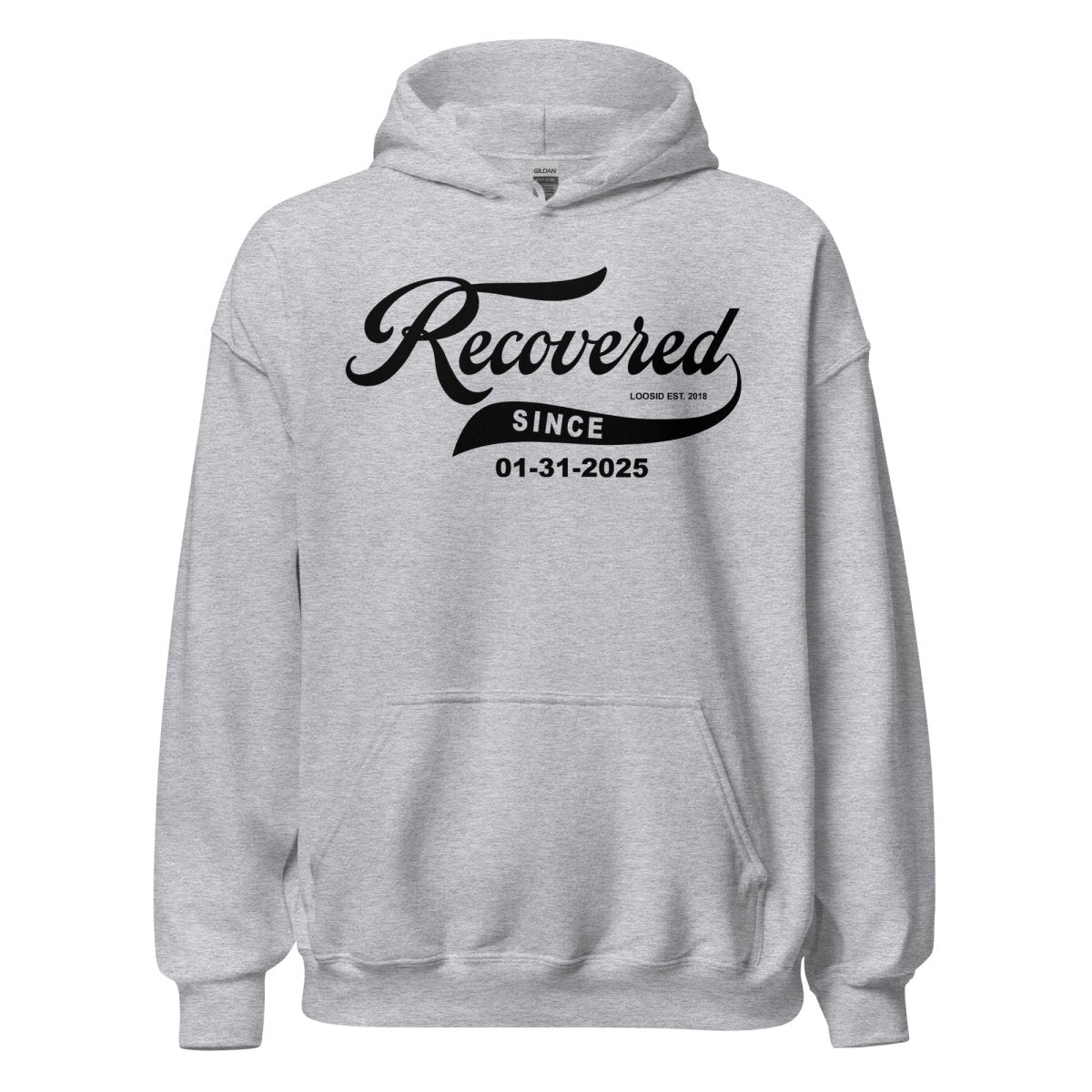 Recovered Since Recovery Hoodie packaging detail (view 18)