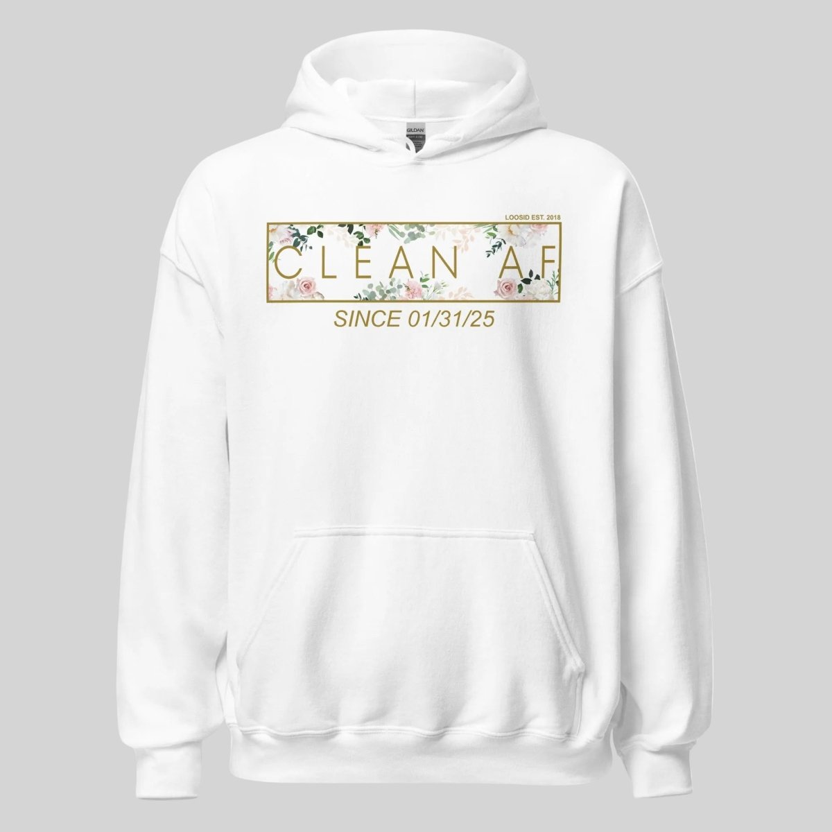 Clean AF Flower Recovery Hoodie back view (view 27)