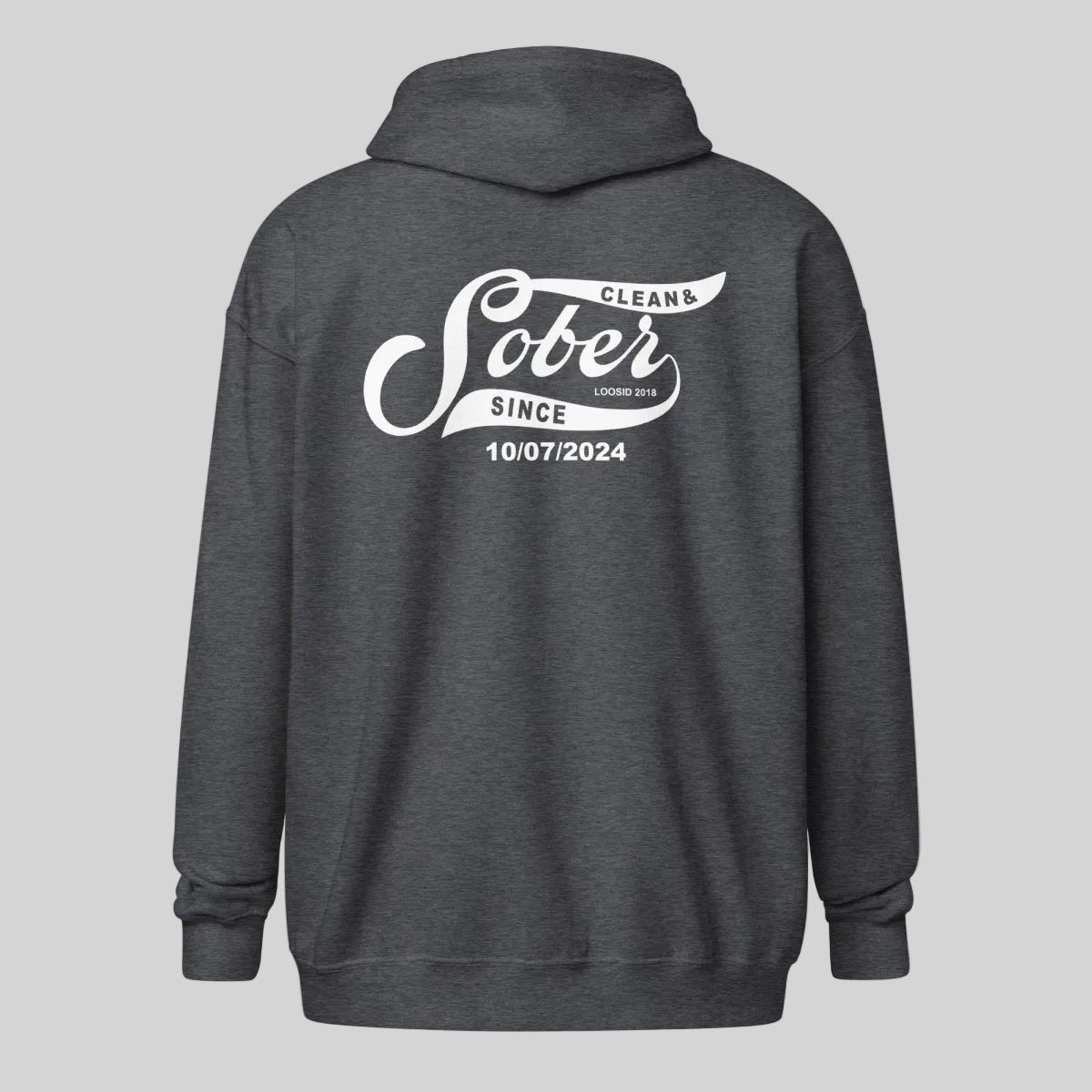 Sober Since Recovery Hoodie side view (view 26)