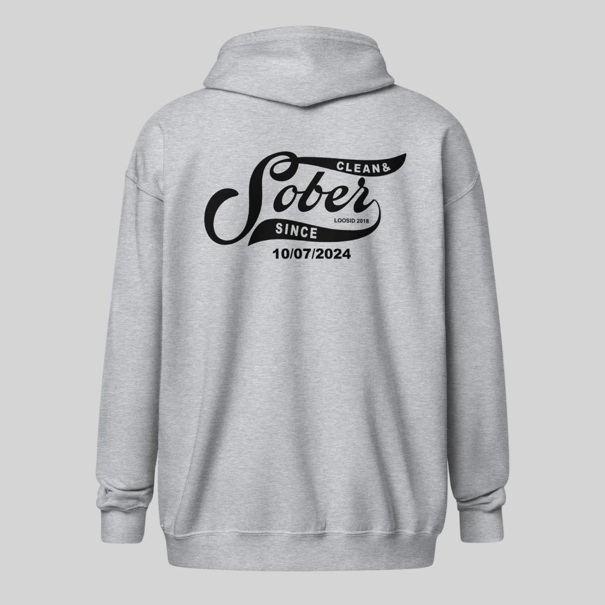 Sober Since Recovery Hoodie featuring the design (view 31)