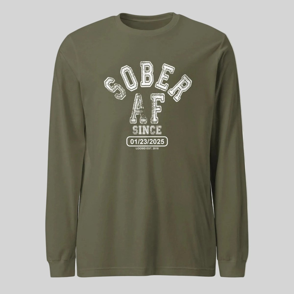 Sober AF Long Sleeve Sober T Shirt side view (view 26)