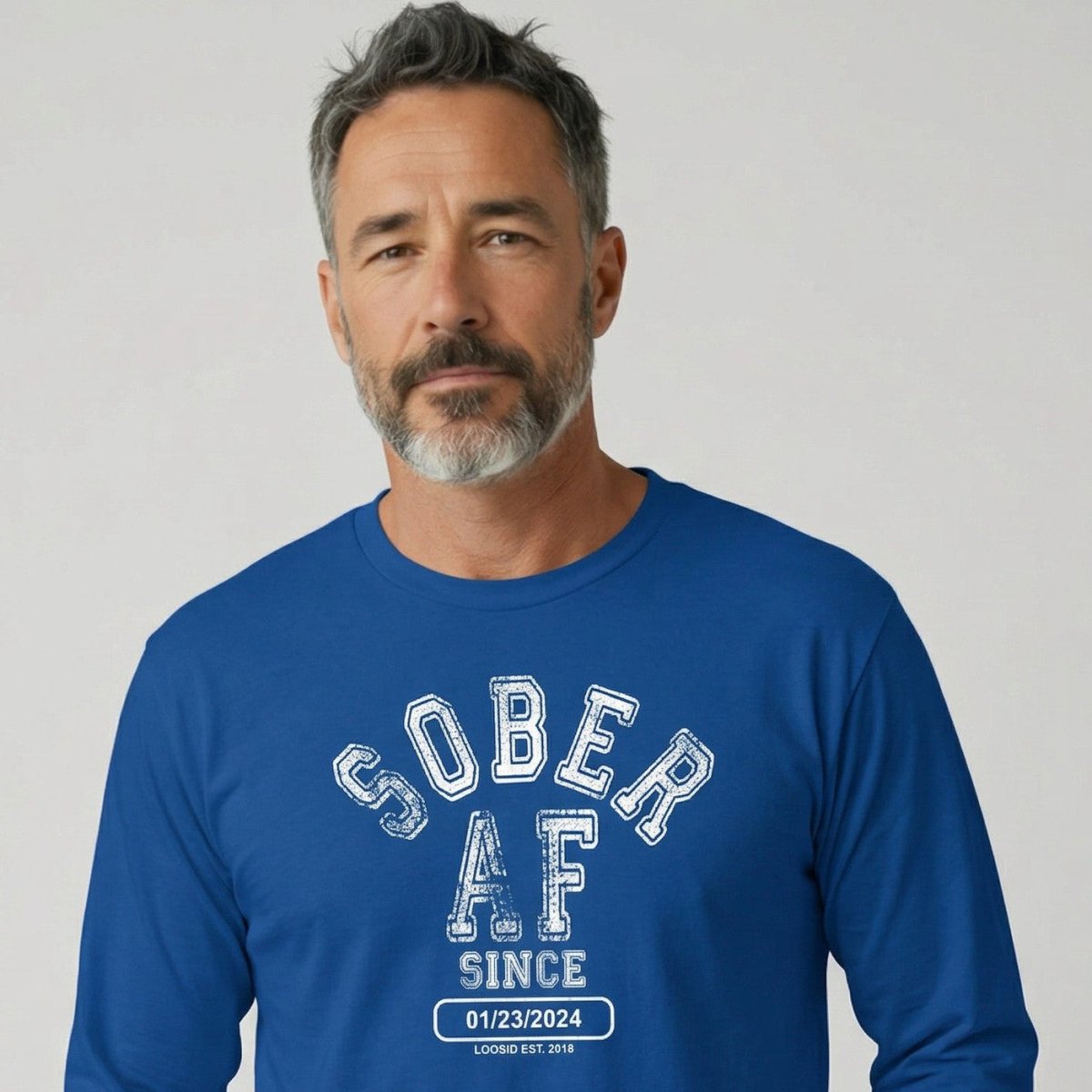 Sober AF Since Long Sleeve Sober T Shirt packaging detail (view 28)