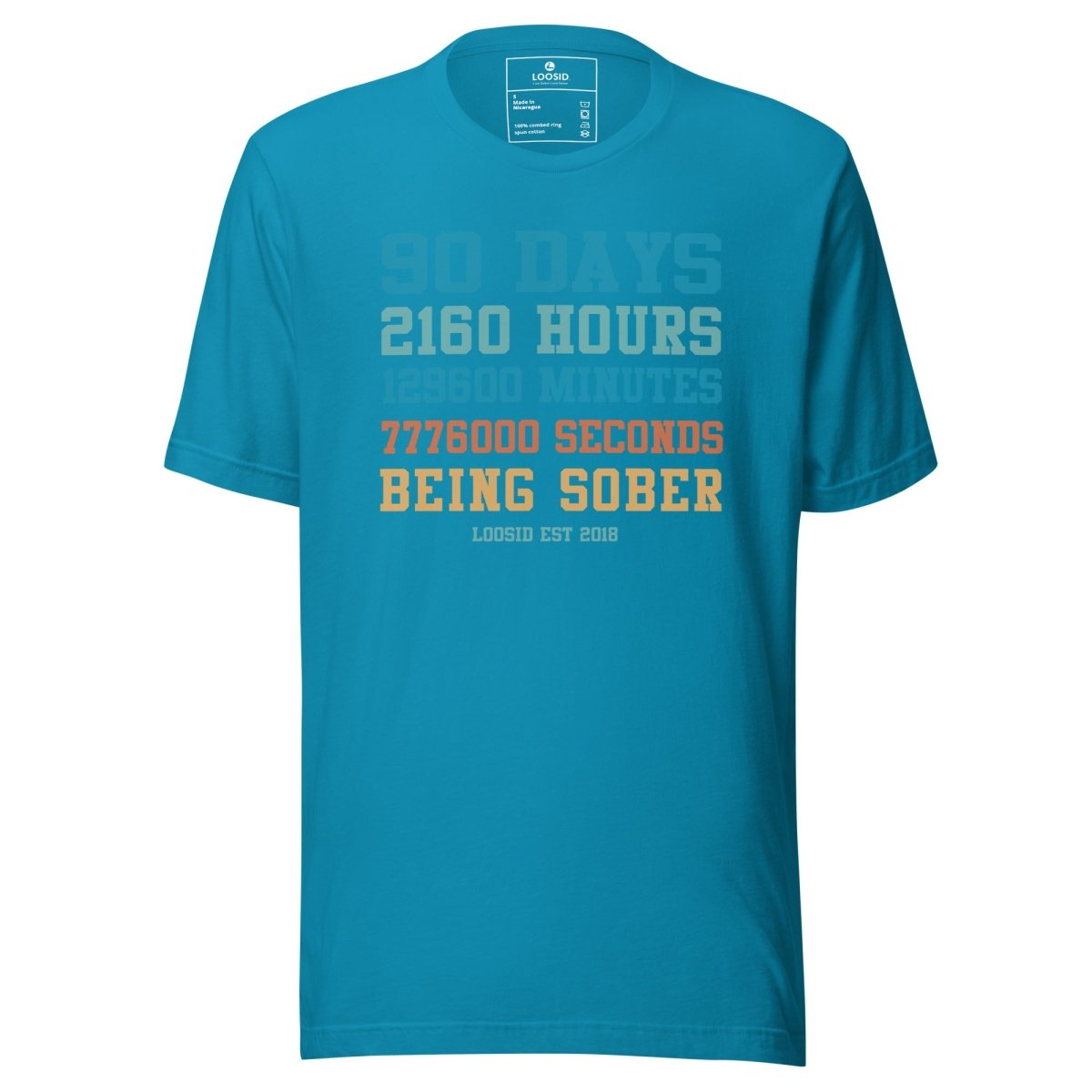 90 Days Sober Sober T Shirt graphic detail (view 14)