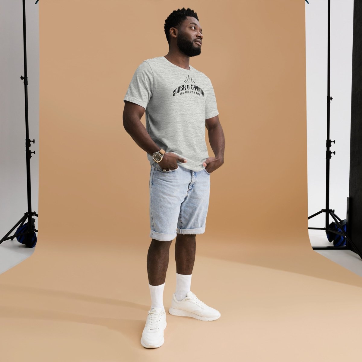 Sober & Strong Sober T Shirt product photo (view 10)