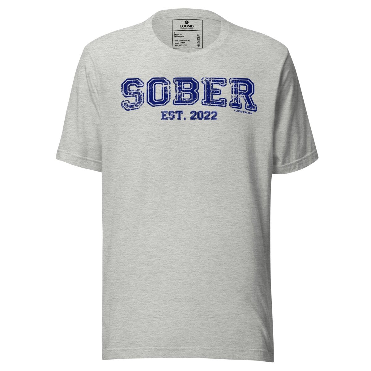 Sober Est. Year w Personalized Sobriety Year Sober T Shirt lifestyle view (view 5)