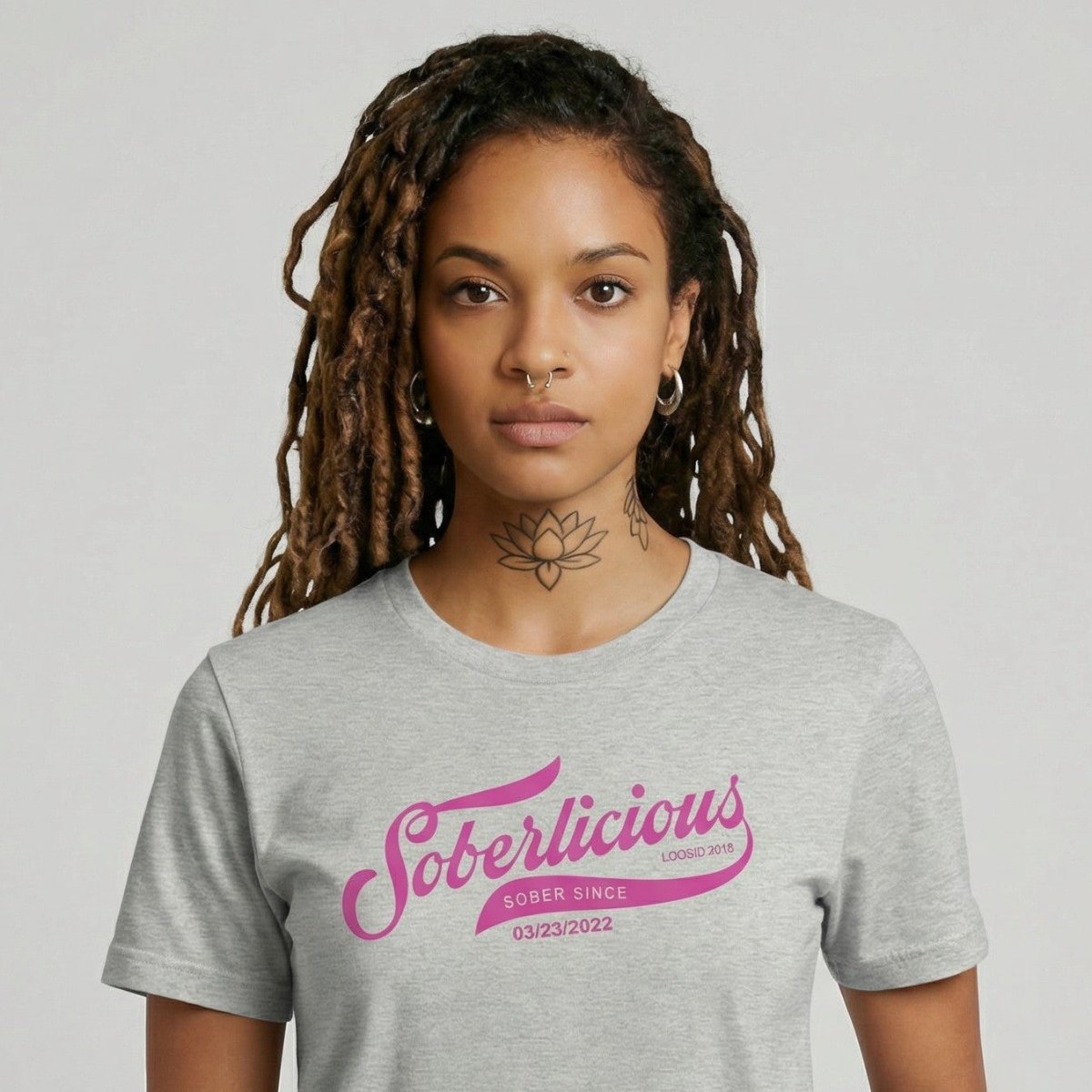 Soberlicious Sober T Shirt fit detail (view 9)