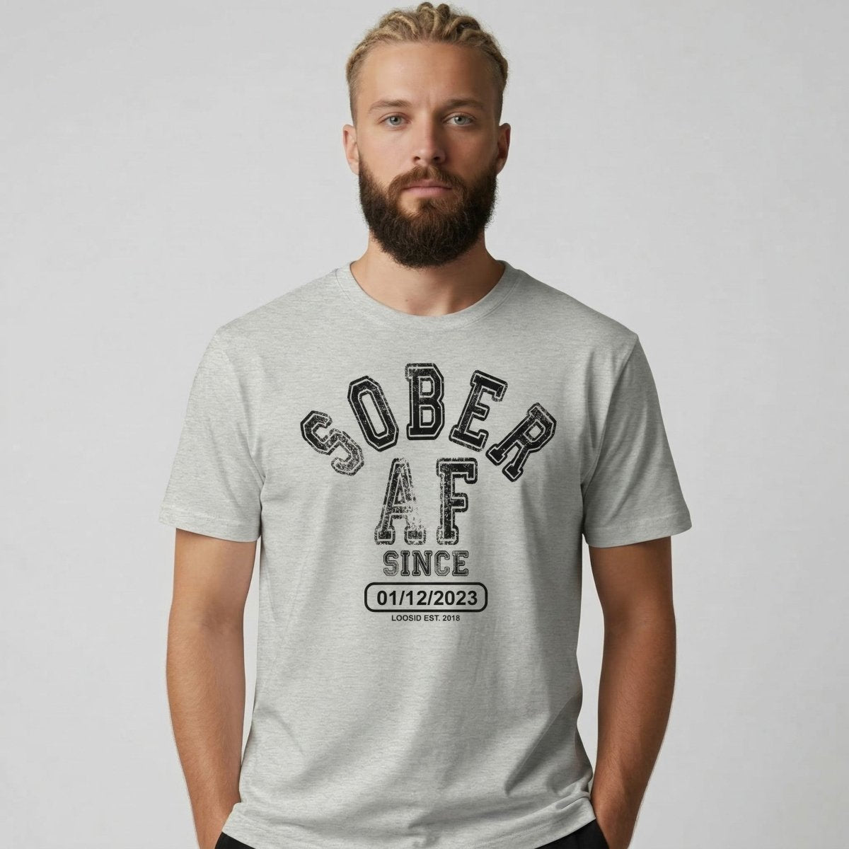 Sober AF Sober T Shirt side view (view 16)