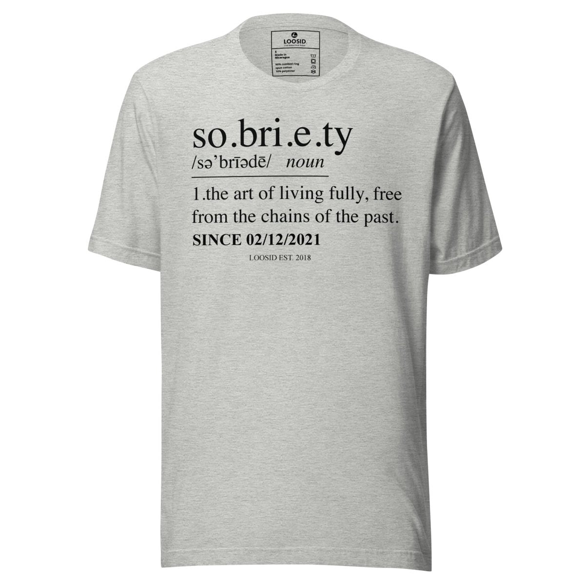 Sobriety Definition Sober T Shirt featuring the design (view 11)