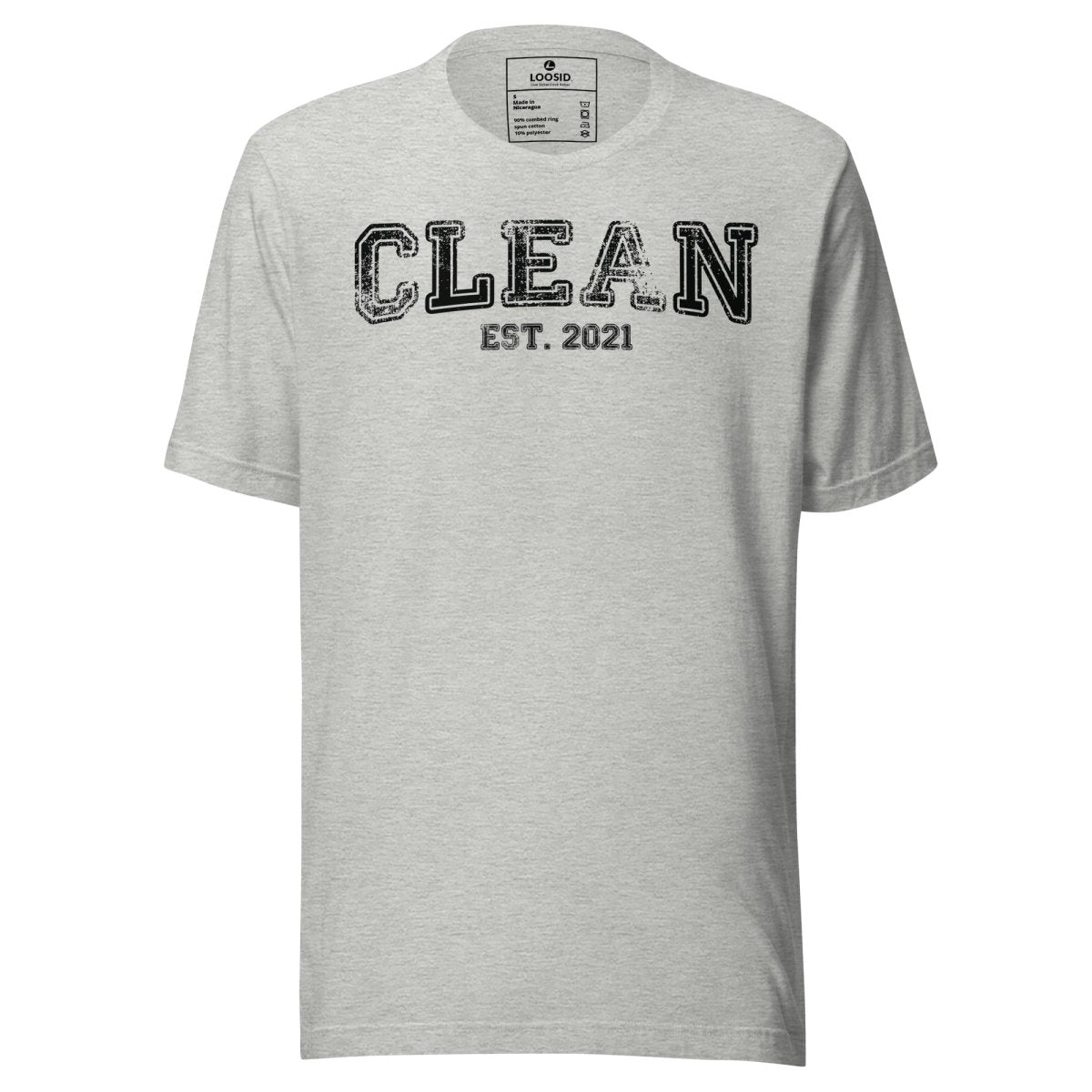 Clean EST. Sober T Shirt packaging detail (view 8)