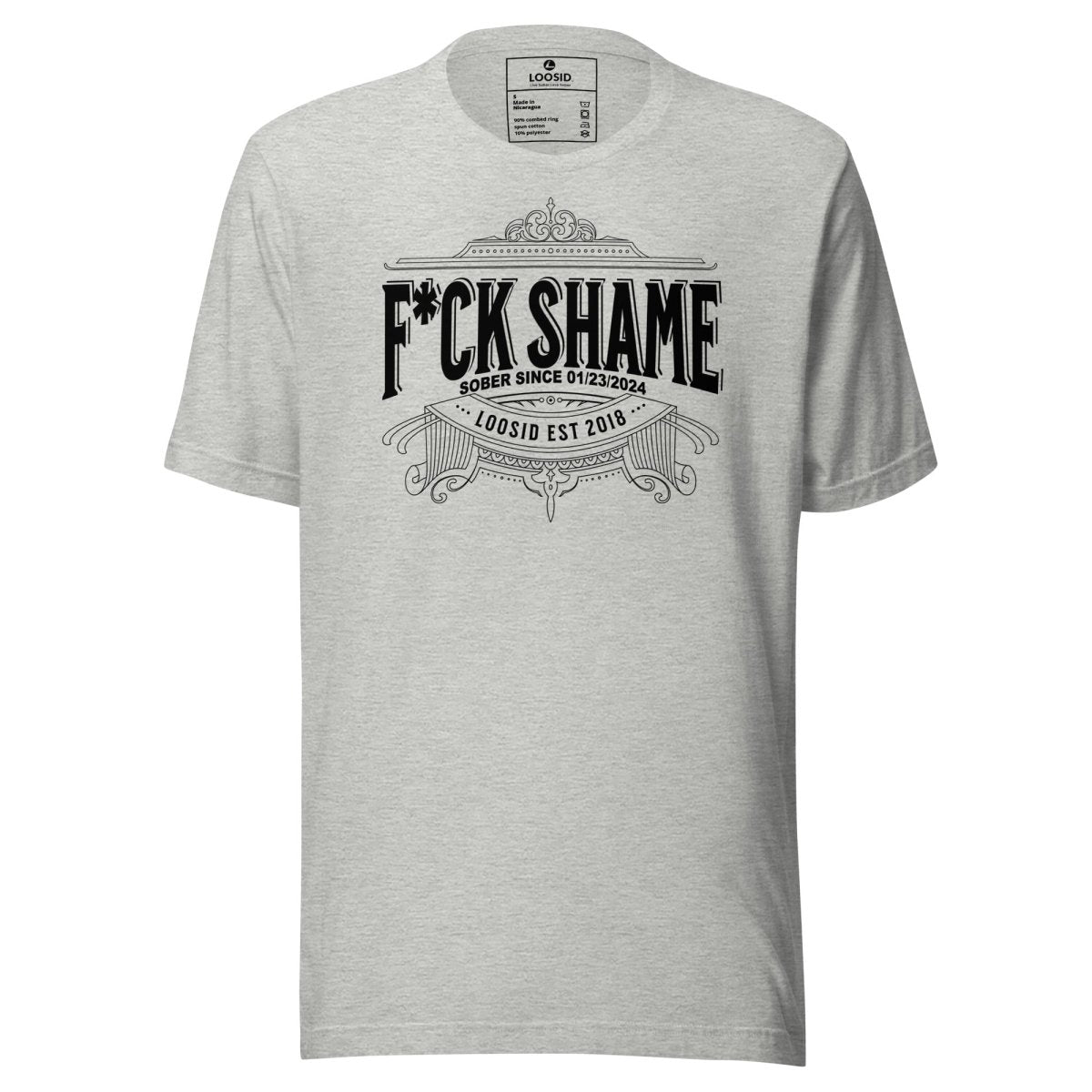 F*ck Shame Sober T Shirt featuring the design (view 11)