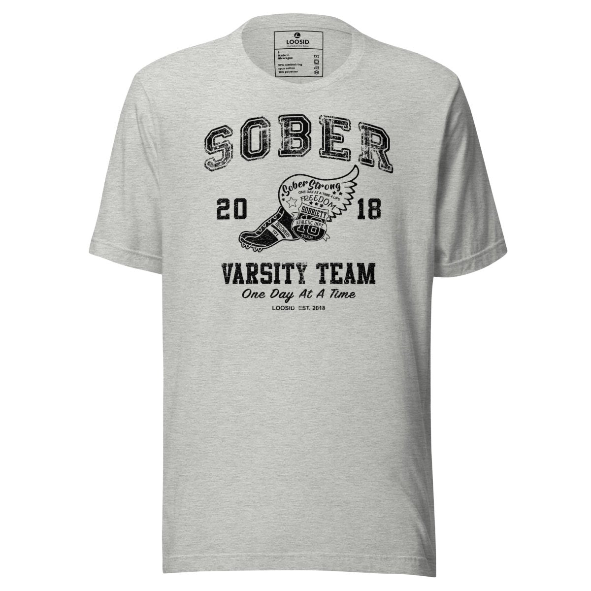 Sober Varsity Team Sober T Shirt back view (view 17)