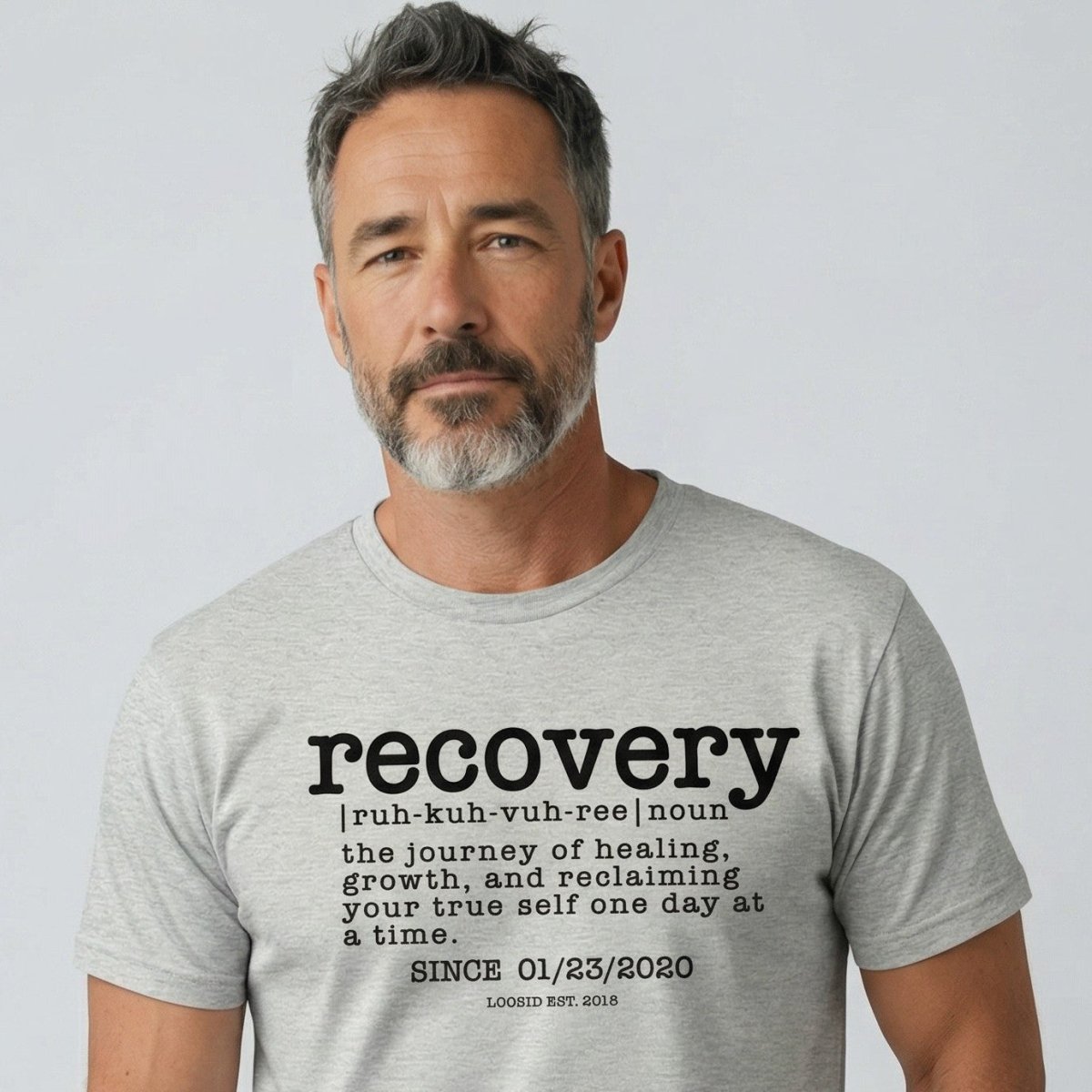 Recovery definition men Sober T Shirt graphic detail (view 24)