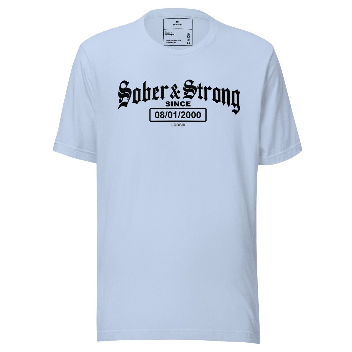 Old School Sober & Strong Sober T Shirt lifestyle view (view 15)
