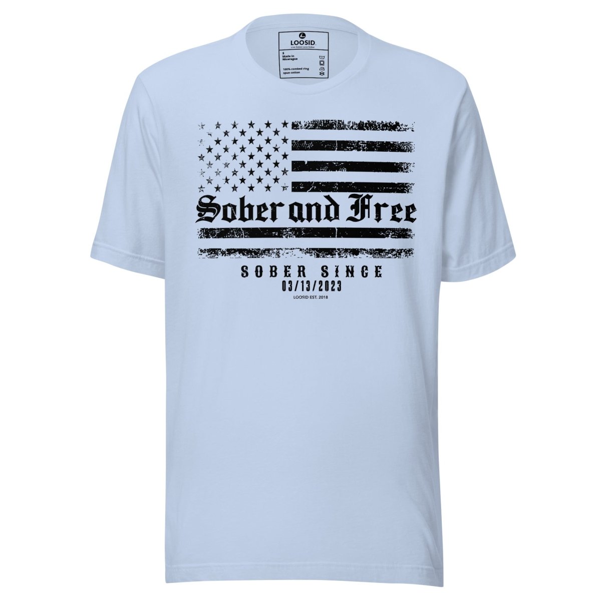 Sober and Free Sober T Shirt fit detail (view 9)