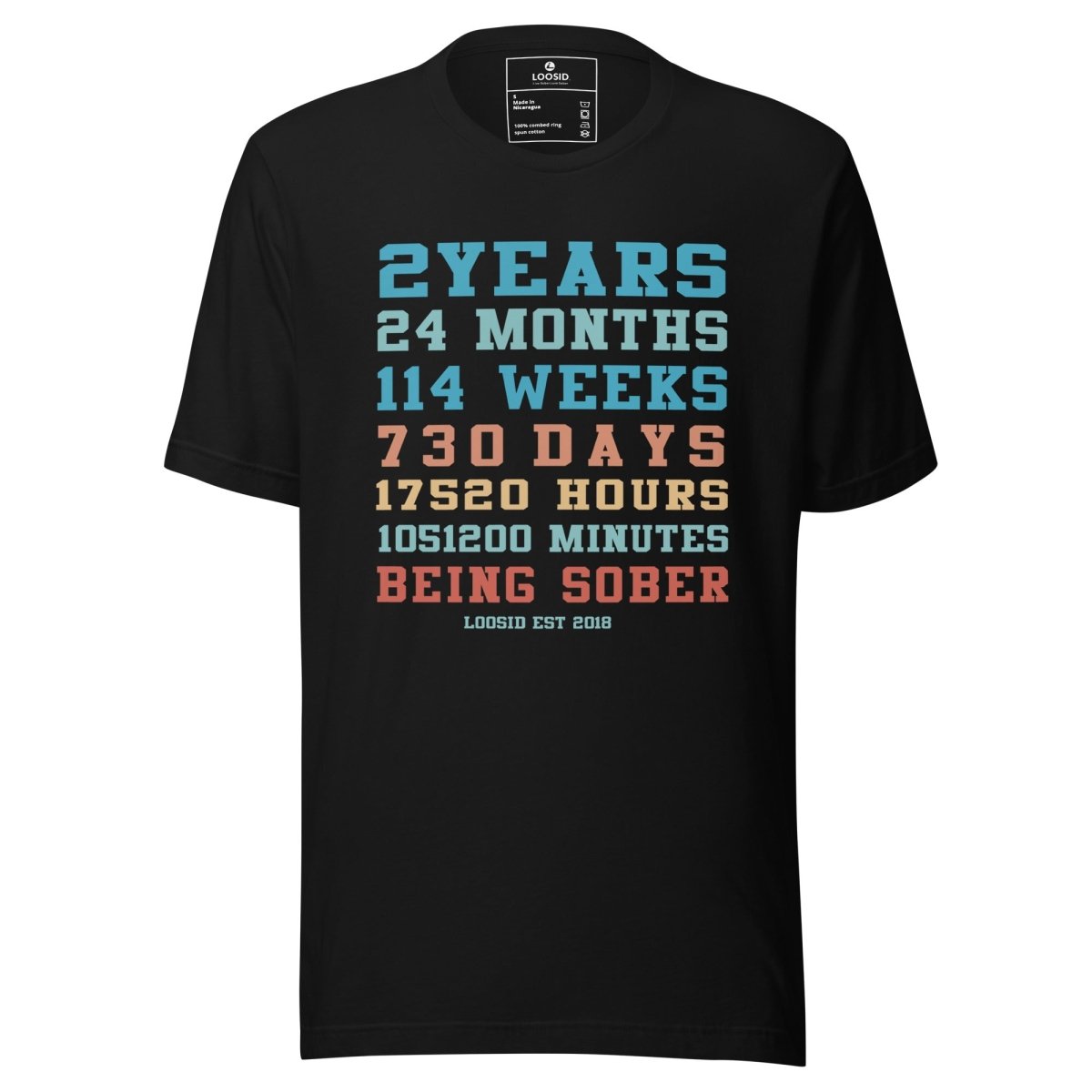 Sober Time Sober T Shirt flat lay styled image (view 3)