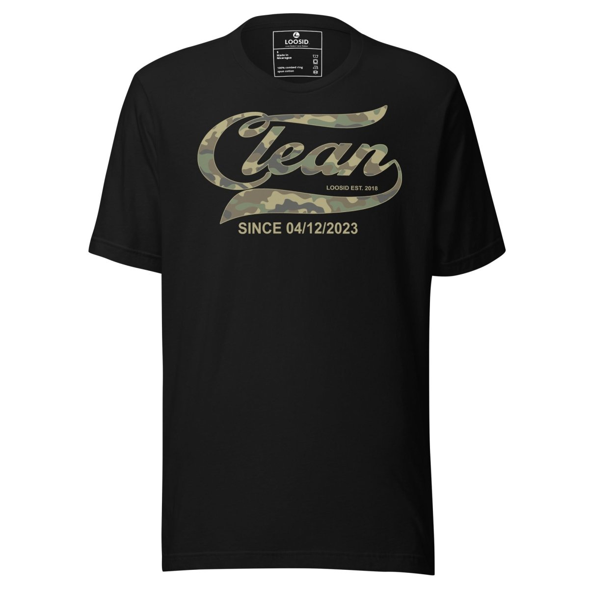 Recovery Date Men's Sobriety Sober T Shirt flat lay styled image (view 3)
