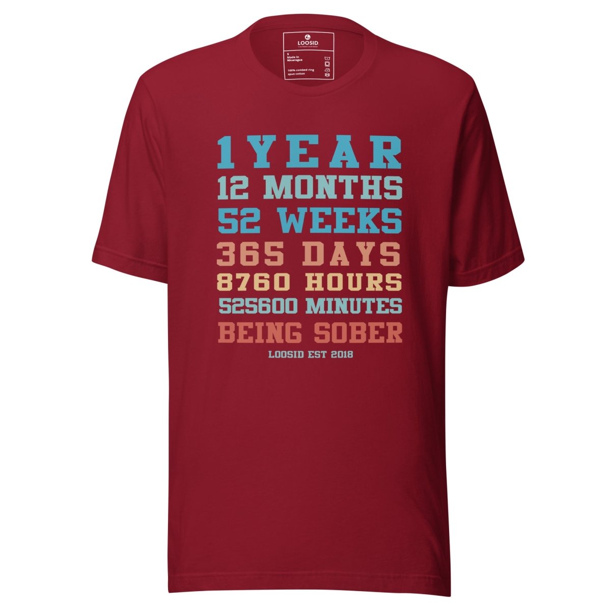Sober Time Sober T Shirt side view (view 6)