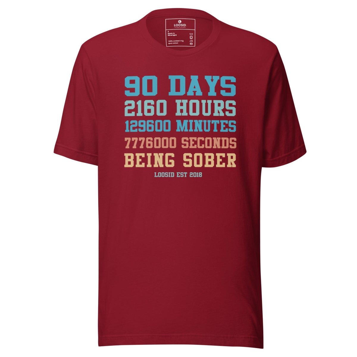90 Days Sober Sober T Shirt lifestyle view (view 5)