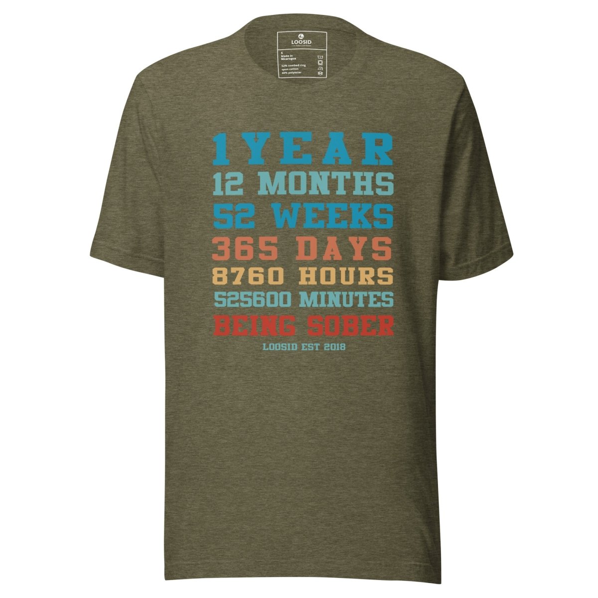 Sober Time Sober T Shirt flat lay styled image (view 13)