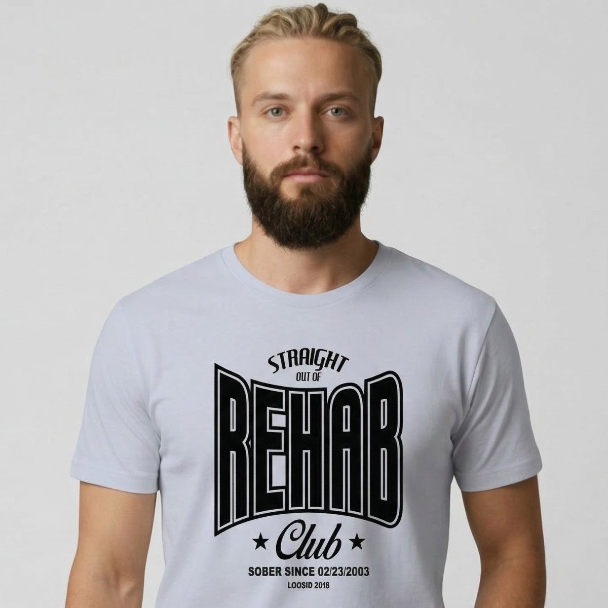 Rehab Sober T Shirt featuring the design (view 21)