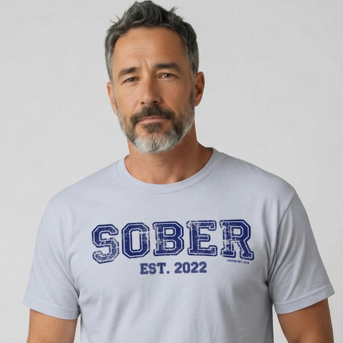 Sober Est. Year w Personalized Sobriety Year Sober T Shirt lifestyle view (view 15)