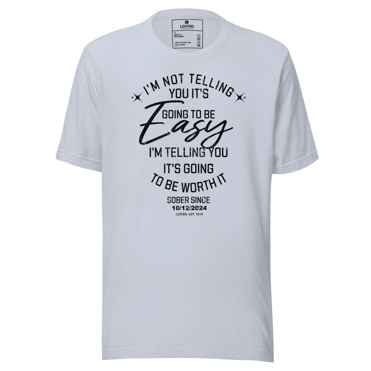 Im Not telling Sober T Shirt graphic detail (view 24)