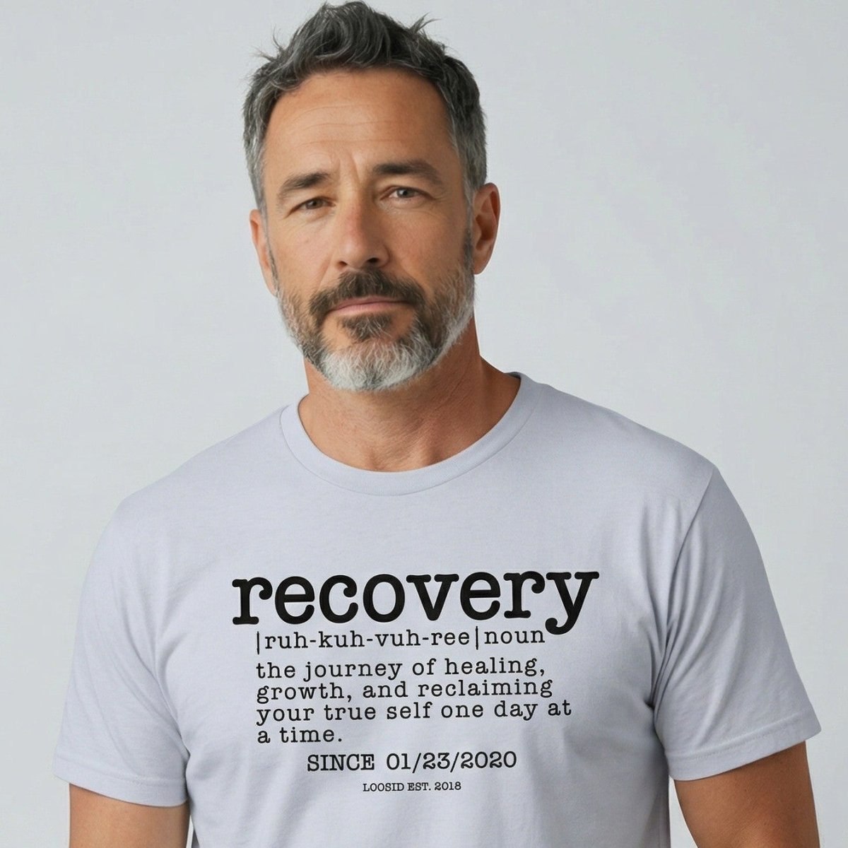 Recovery definition men Sober T Shirt packaging detail (view 18)