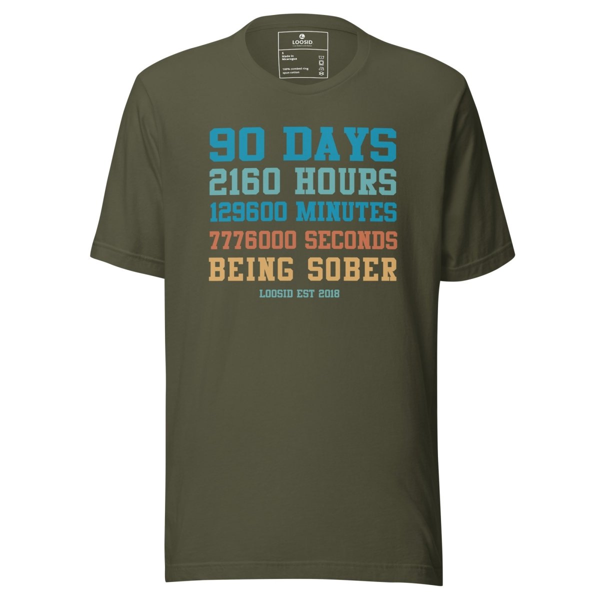90 Days Sober Sober T Shirt featuring the design (view 11)