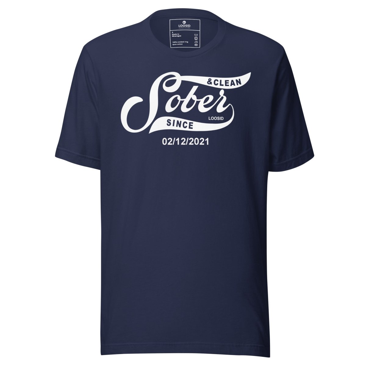 Sober Since Sober T Shirt side view (view 6)