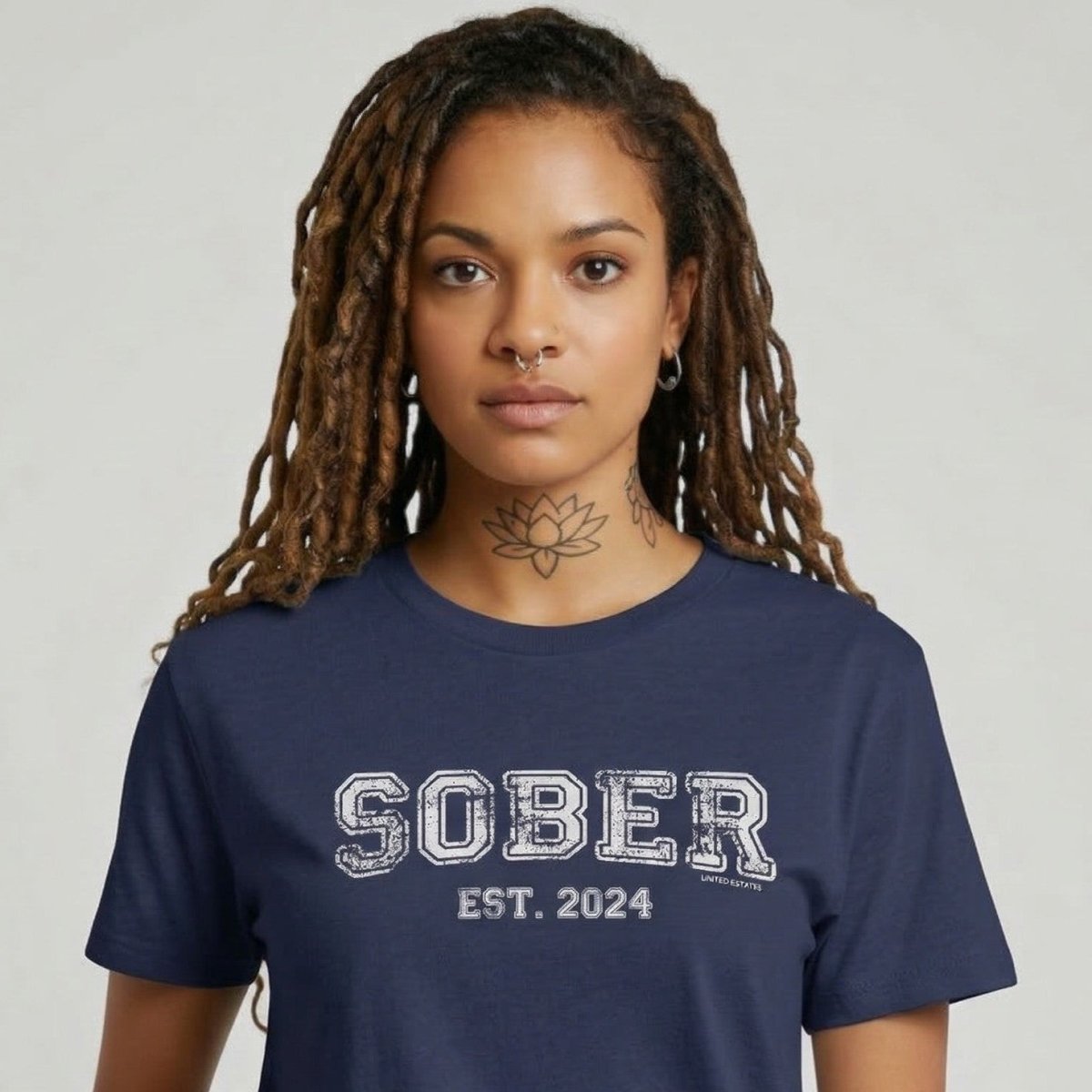Sober Women's Recovery Is Possible Sober T Shirt side view (view 6)
