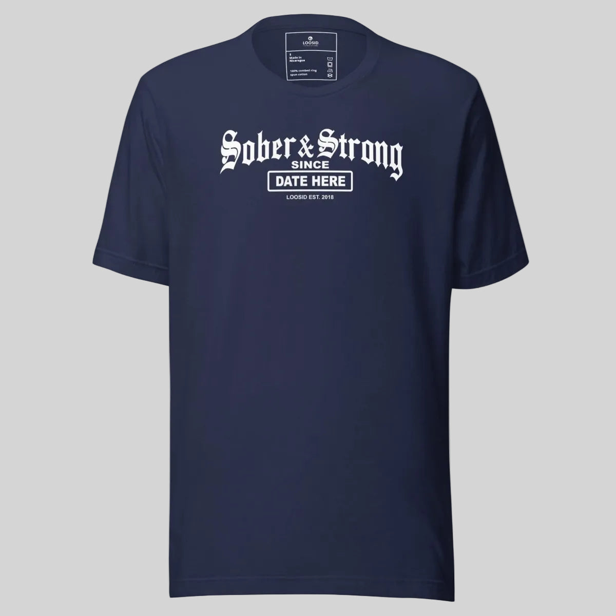 Old School Sober & Strong Sober T Shirt product photo (view 10)
